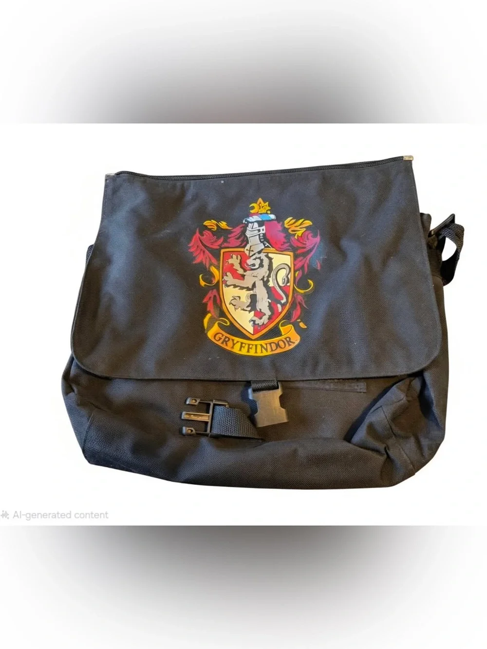 Harry Potter Gryffindor Slytherin Comouter/Book Bag - Adjustable Strap - RARE